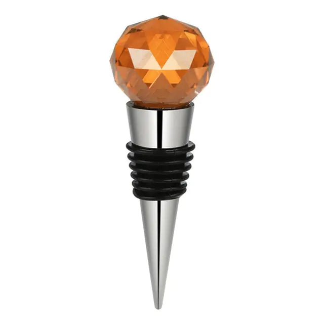 Zinc Alloy Wine Stopper Crystal Wine Champagne Bottle Stopper Vacuum Sealed Wedding Heart Gift Wine Pourer Stopper Dropshipping