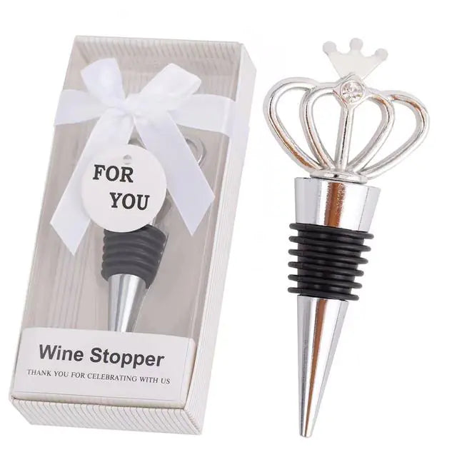 Zinc Alloy Wine Stopper Crystal Wine Champagne Bottle Stopper Vacuum Sealed Wedding Heart Gift Wine Pourer Stopper Dropshipping