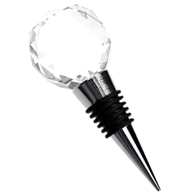 Zinc Alloy Wine Stopper Crystal Wine Champagne Bottle Stopper Vacuum Sealed Wedding Heart Gift Wine Pourer Stopper Dropshipping