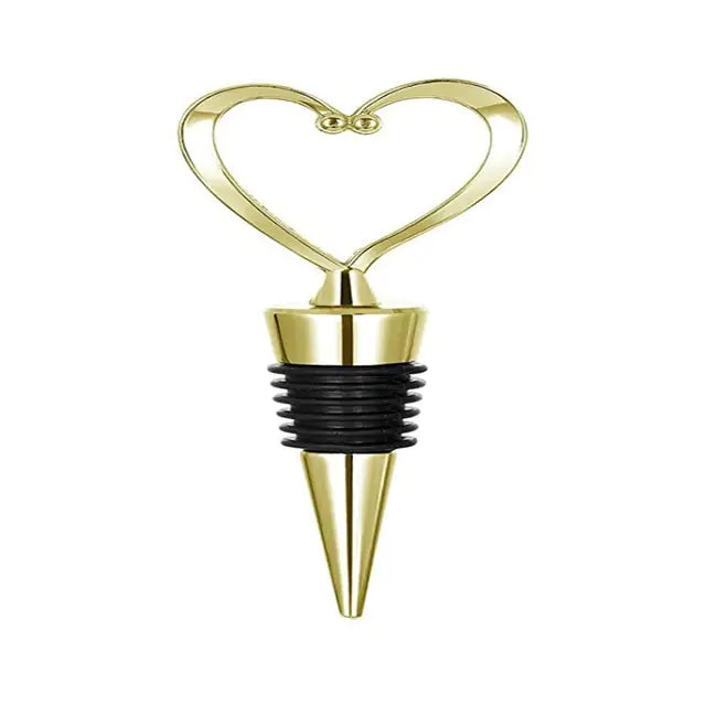 Zinc Alloy Wine Stopper Crystal Wine Champagne Bottle Stopper Vacuum Sealed Wedding Heart Gift Wine Pourer Stopper Dropshipping
