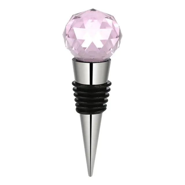 Zinc Alloy Wine Stopper Crystal Wine Champagne Bottle Stopper Vacuum Sealed Wedding Heart Gift Wine Pourer Stopper Dropshipping