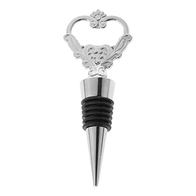 Zinc Alloy Wine Stopper Crystal Wine Champagne Bottle Stopper Vacuum Sealed Wedding Heart Gift Wine Pourer Stopper Dropshipping