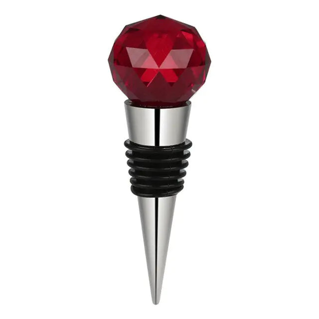 Zinc Alloy Wine Stopper Crystal Wine Champagne Bottle Stopper Vacuum Sealed Wedding Heart Gift Wine Pourer Stopper Dropshipping