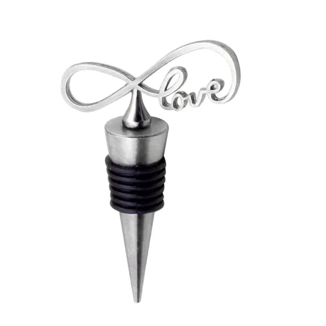 Zinc Alloy Wine Stopper Crystal Wine Champagne Bottle Stopper Vacuum Sealed Wedding Heart Gift Wine Pourer Stopper Dropshipping