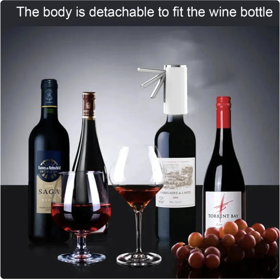 Digital Wine Dispenser with fingerprint safety and 3 pour amounts