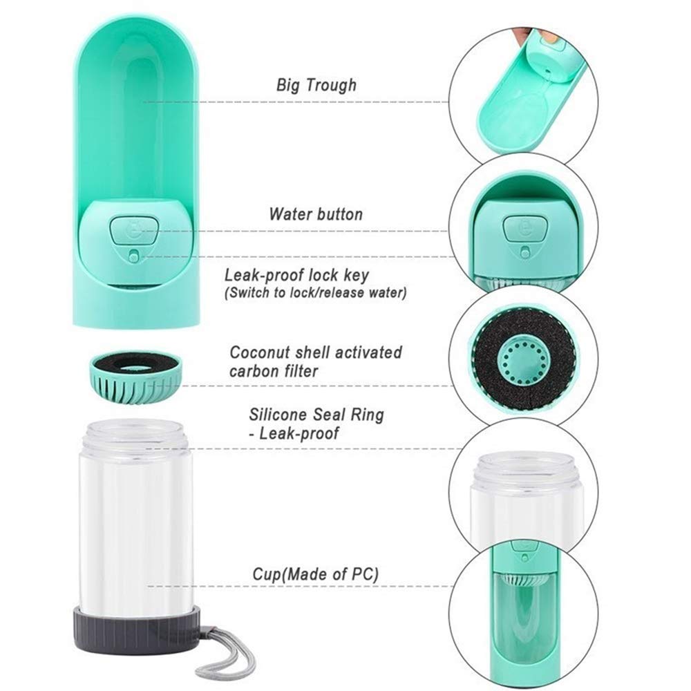 One Click Dog Water Bottle - Portable!