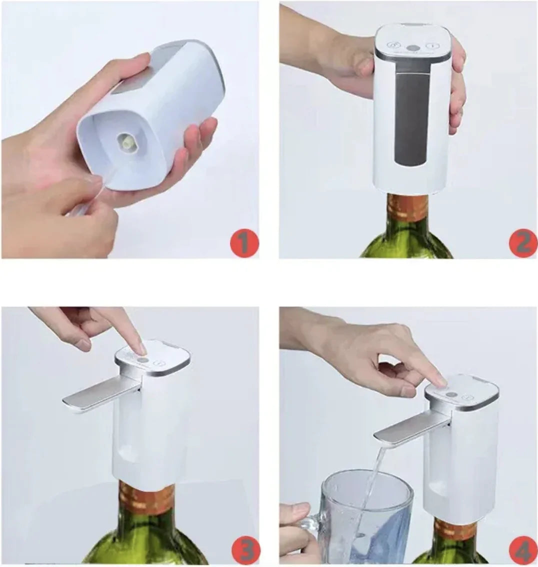 Digital Wine Dispenser with fingerprint safety and 3 pour amounts